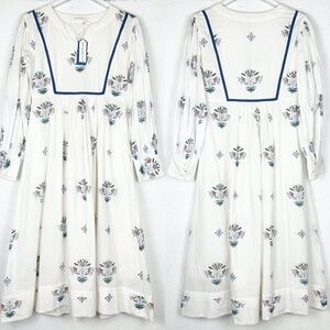 Daydress | Viv Long Sleeve Dress Delft Flower Print